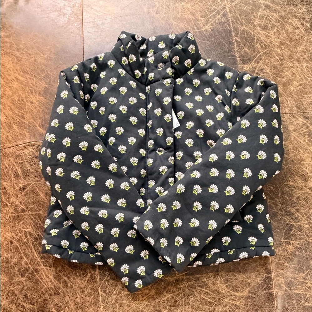 Maeve Daisy Print Puffer Jacket NWT